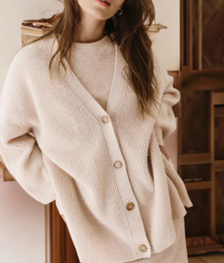 Miya | Cardigan en Kasjmier voor Vrouwen