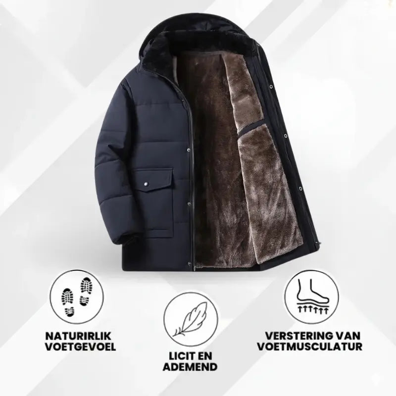 ThermoMax | Heren-hoodie Voor de Winter β Dikke, Casual Windbreaker  Met Zakken