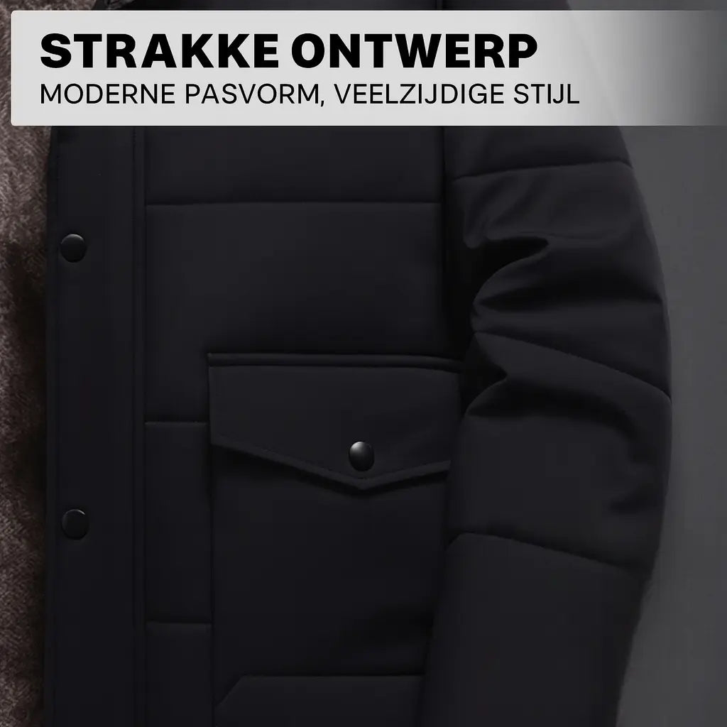 ThermoMax | Heren-hoodie Voor de Winter β Dikke, Casual Windbreaker  Met Zakken