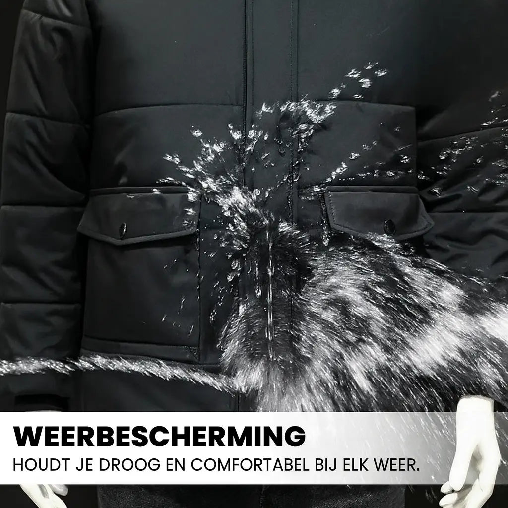 ThermoMax | Heren-hoodie Voor de Winter β Dikke, Casual Windbreaker  Met Zakken