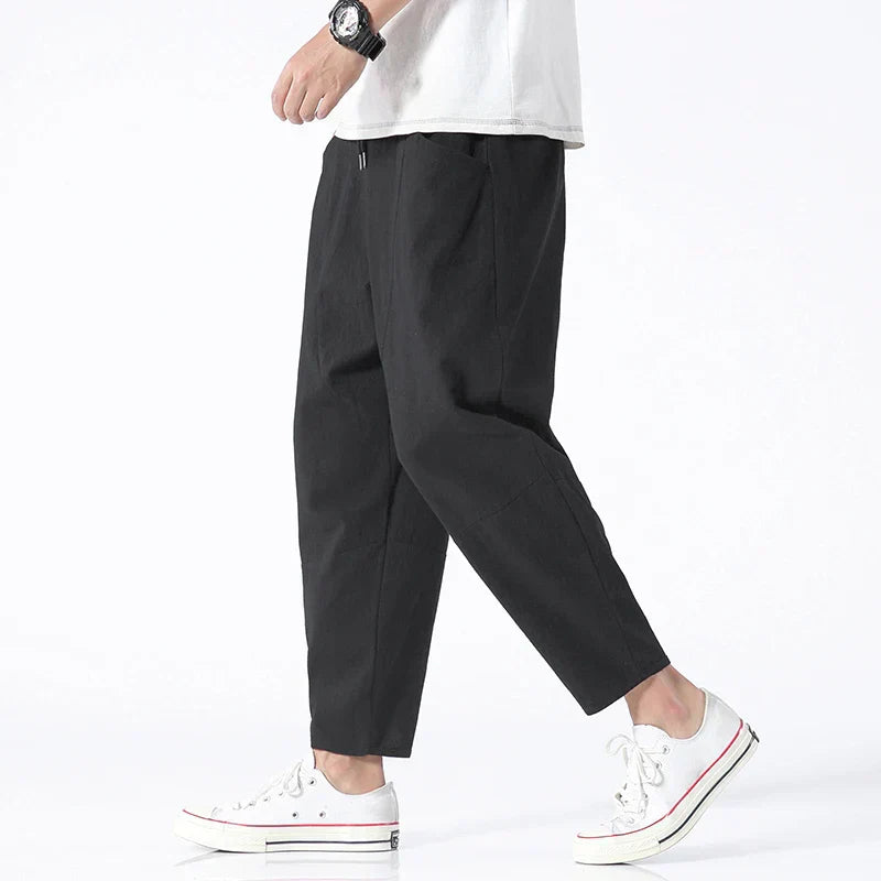 Kyoto Linnen Cropped Broek