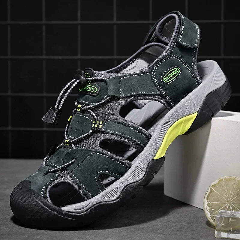 Heren Sandalen van Echt Leer Gladiator