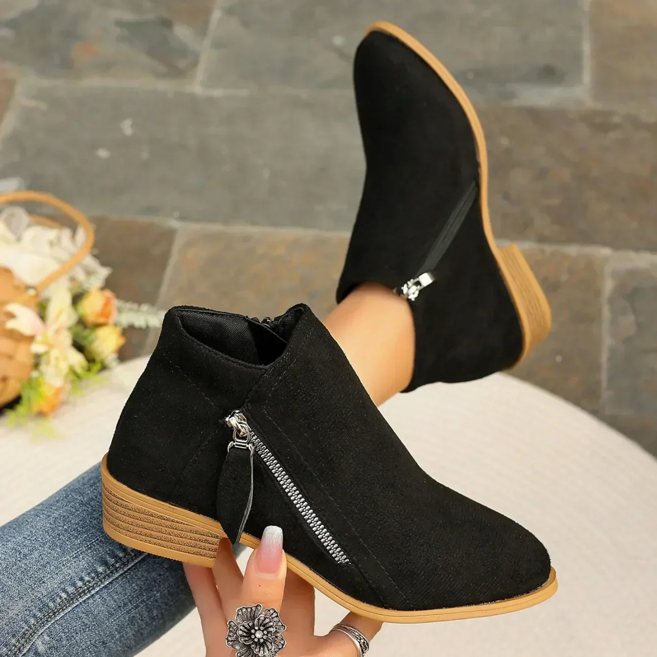 Korte Enkellaarsjes Dames - Elegant | Stil