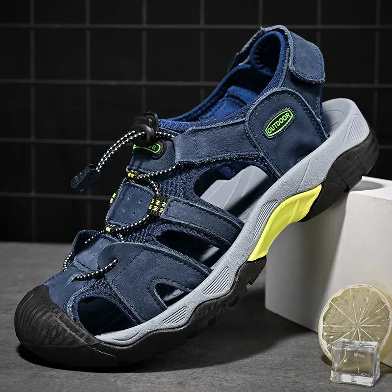 Heren Sandalen van Echt Leer Gladiator
