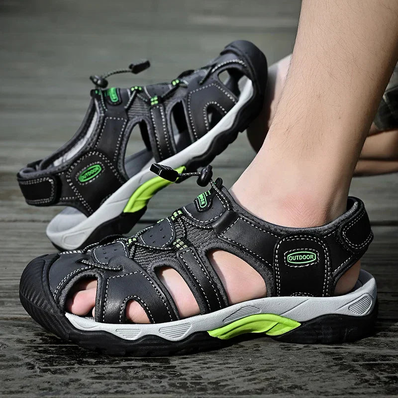 Heren Sandalen van Echt Leer Gladiator