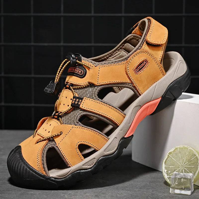Heren Sandalen van Echt Leer Gladiator