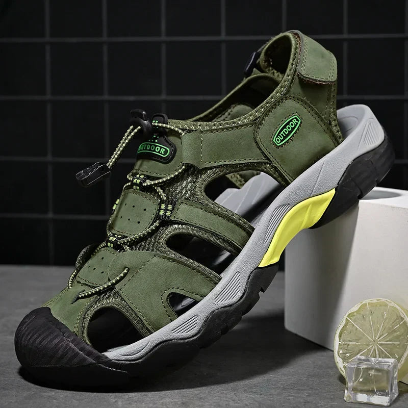 Heren Sandalen van Echt Leer Gladiator
