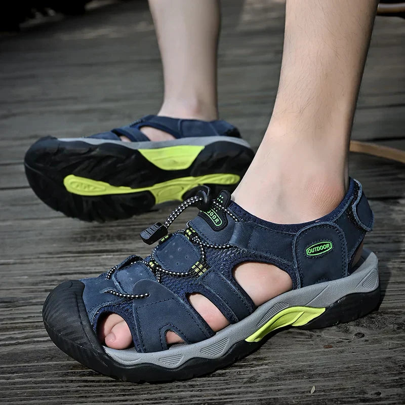 Heren Sandalen van Echt Leer Gladiator