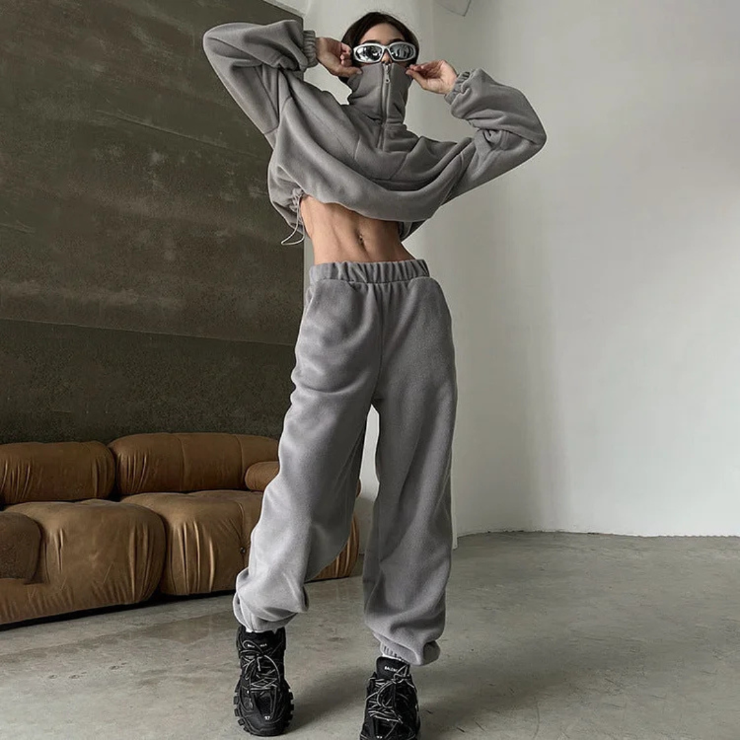 Damespull met ritskraag Aliyana