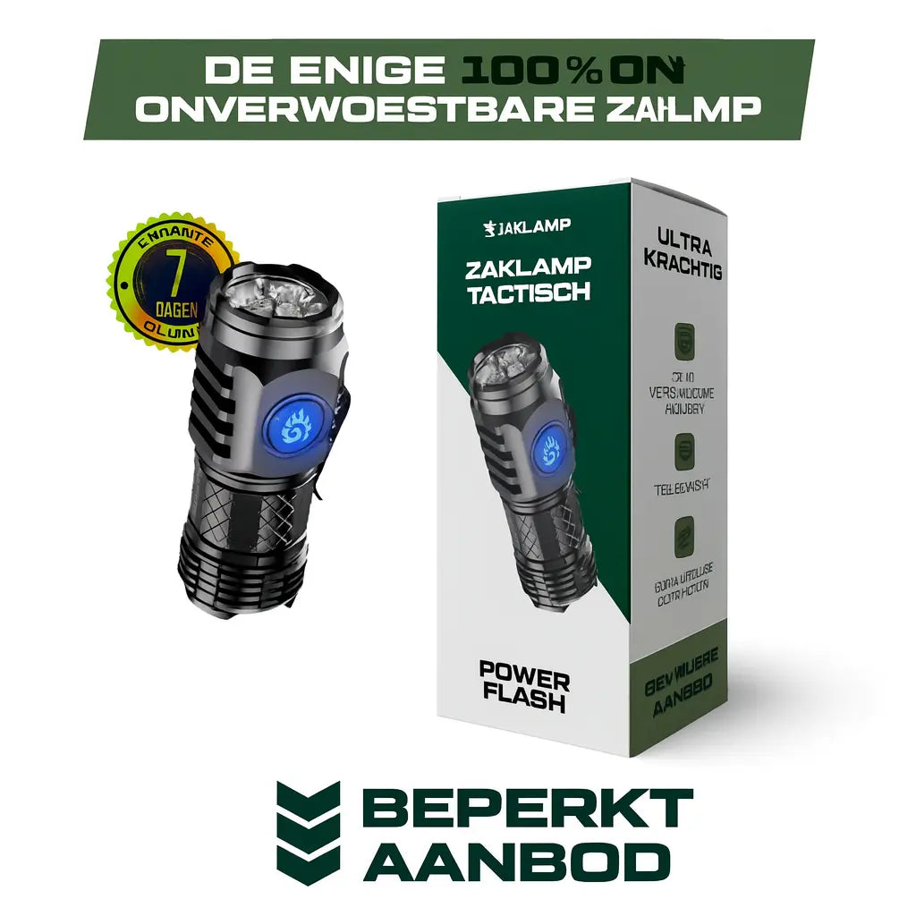 FlashX | Onverwoestbare Draagbare Tactische Lamp