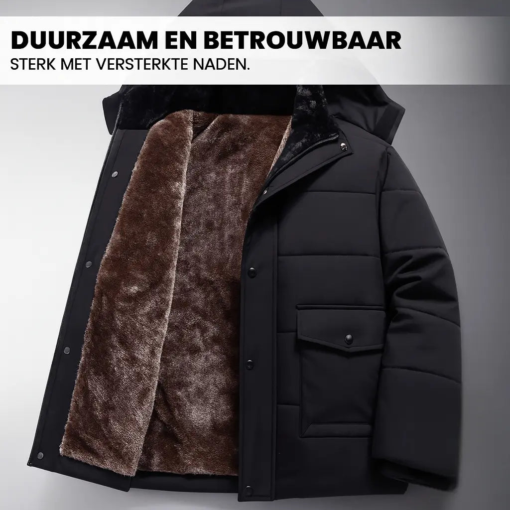 ThermoMax | Heren-hoodie Voor de Winter – Dikke, Casual Windbreaker  Met Zakken