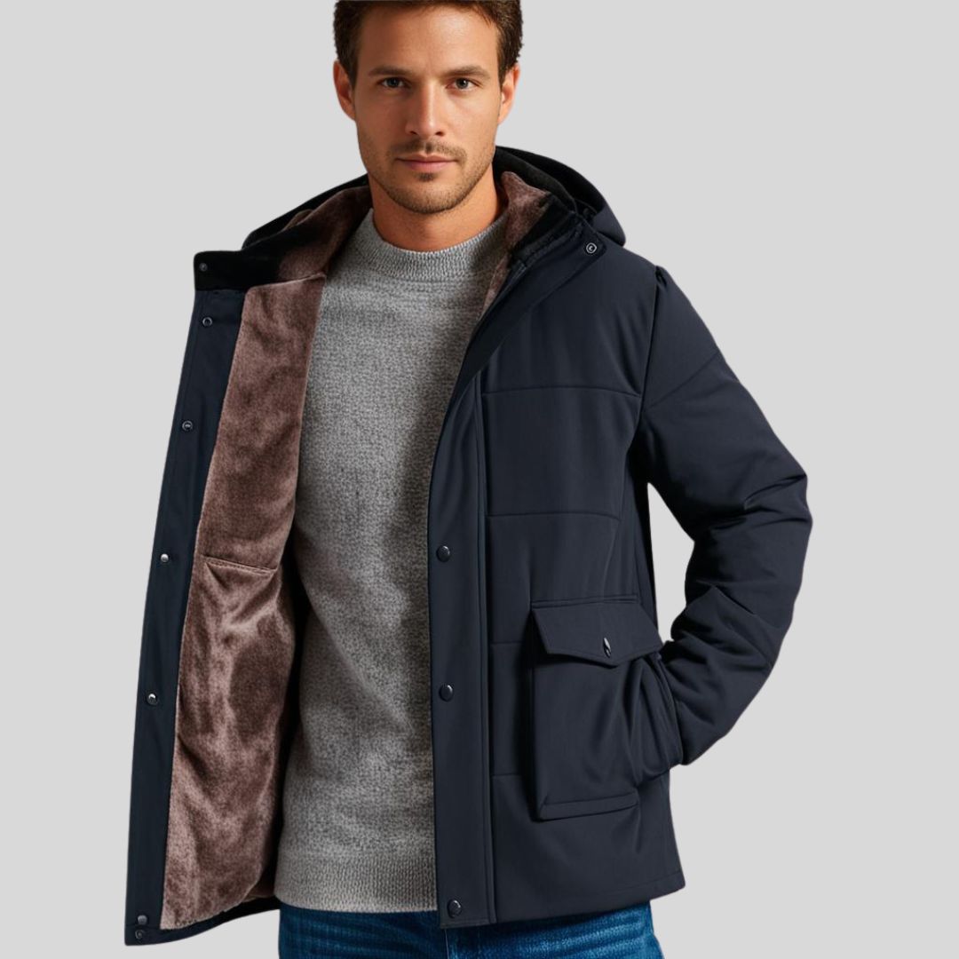 ThermoMax | Heren-hoodie Voor de Winter – Dikke, Casual Windbreaker  Met Zakken