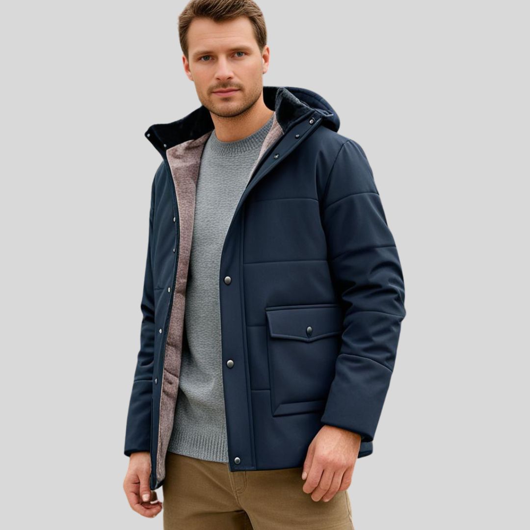 ThermoMax | Heren-hoodie Voor de Winter – Dikke, Casual Windbreaker  Met Zakken