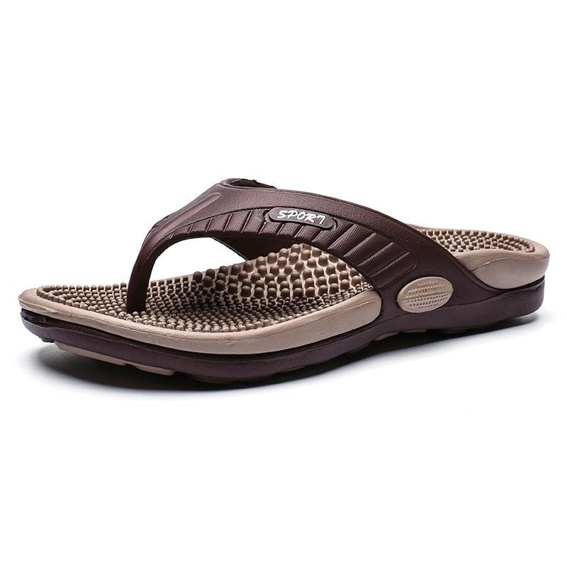 SANDAL SPORT Orthopedische Sport Slipper Bruin