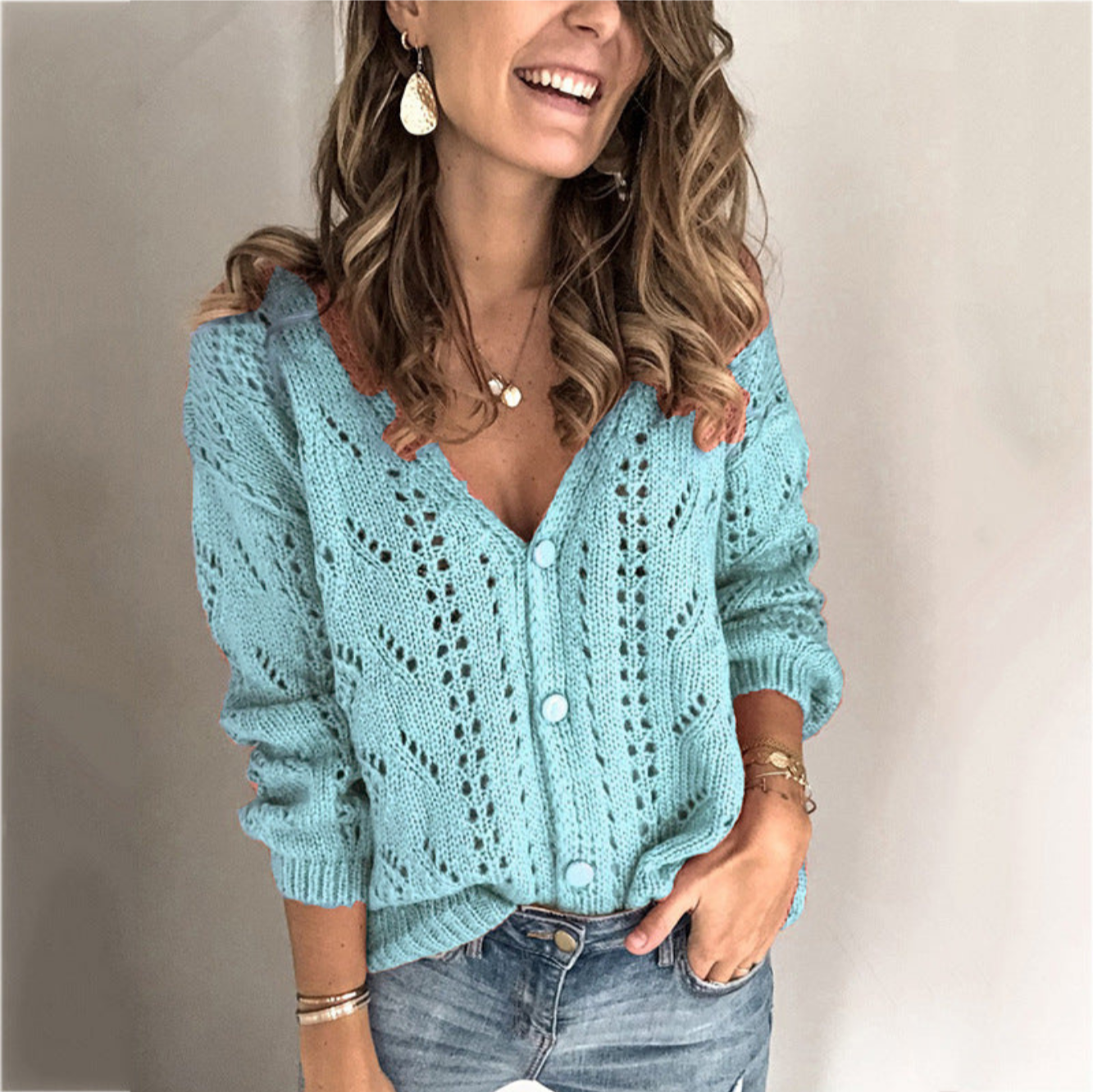 Pull | V-hals Trui voor Dames Leona