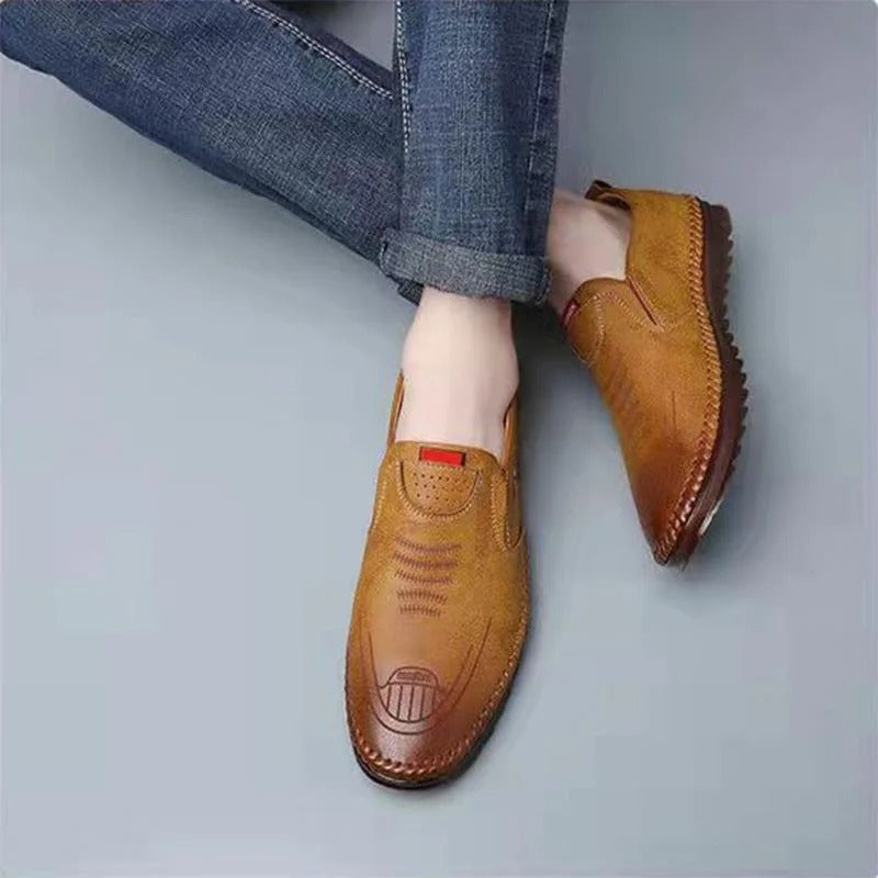Heren Instap Mocassins van Leer | Lorvix